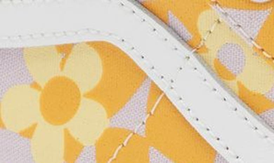 Shop Vans Sk8-hi Tapered Stackform Platform Sneaker In Checkerboard Floral Orange/ Pu