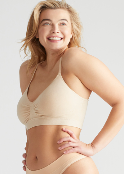 Yummie Emmie T-back Bralette In Frappe