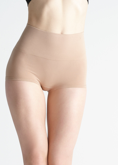 Shop Yummie Ultralight Shaping Girlshort In Almond