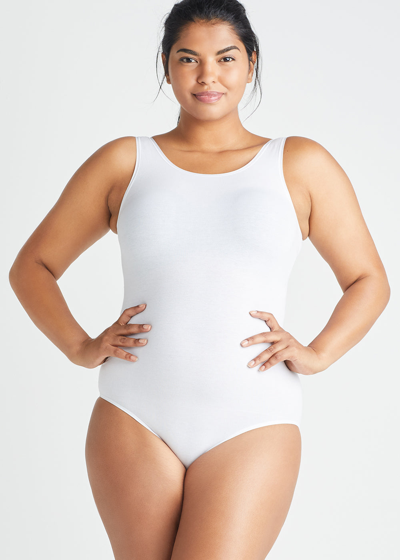 Shop Yummie Ruby Shaping Full Back Bodysuit In White