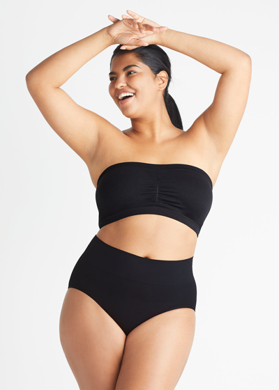 Yummie Seamless Bandeau Top In Black