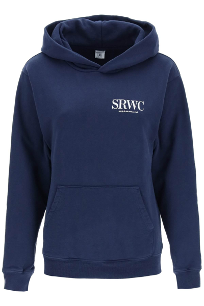 Shop Sporty And Rich Sporty Rich Upper East Side Hoodie In Blue