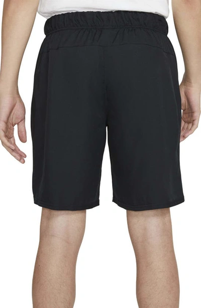 Shop Nike Court Dri-fit Victory Athletic Shorts In Black/ White