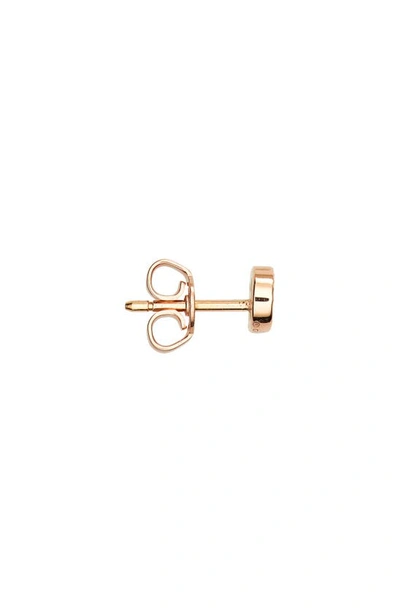 Shop Gucci Running G 18k Gold Stud Earrings In 18kp