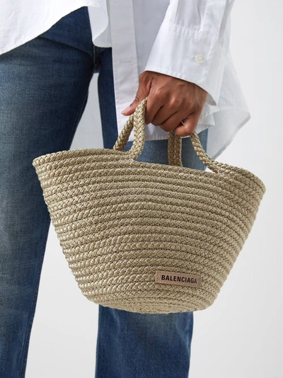 Balenciaga Ibiza Woven Basket Bag