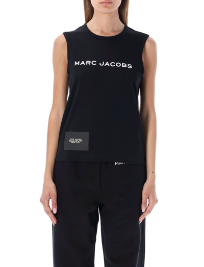 Shop Marc Jacobs Screenprinted Logo Tank Top In Black