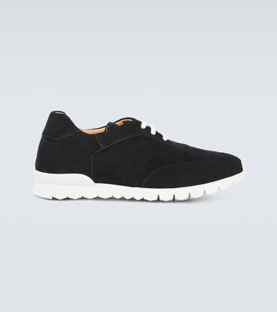 Shop Kiton Suede Sneakers In 0
