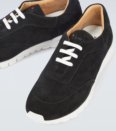 Shop Kiton Suede Sneakers In 0
