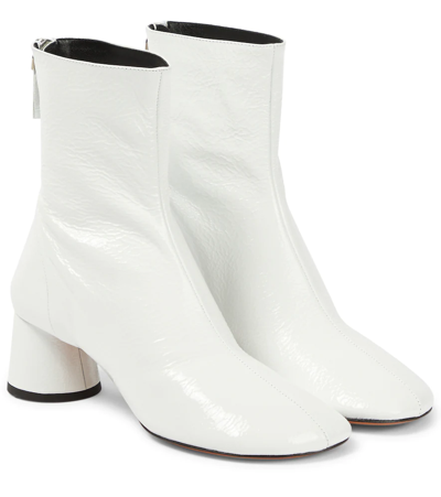 Shop Proenza Schouler Patent Glove Leather Ankle Boots In White
