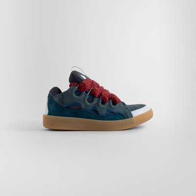 Shop Lanvin Man Blue Sneakers