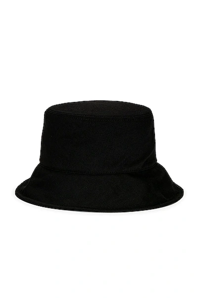 Miu Miu Embroidered-logo Bucket Hat In Black | ModeSens