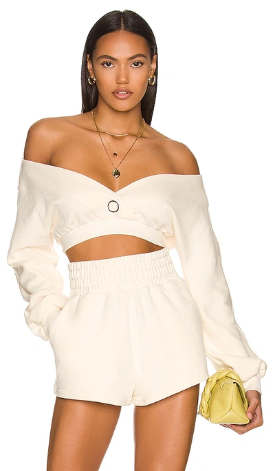 Shop Camila Coelho Kenzie Pullover In Ivory