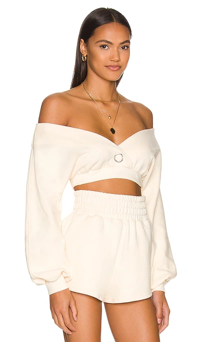 Shop Camila Coelho Kenzie Pullover In Ivory