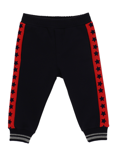 Sweatpants with starry stripes Monnalisa Boys Clothing Pants Sweatpants 