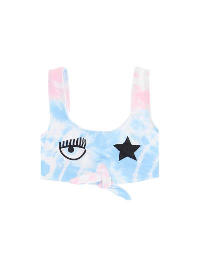Shop Chiara Ferragni Tie-dye Eyestar Bikini In Fairytale + Corydalis