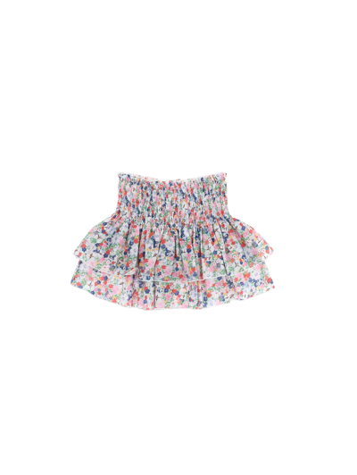 Shop Monnalisa Beachwear Muslin Skirt In Multicolor