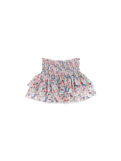 Shop Monnalisa Beachwear Muslin Skirt In Multicolor