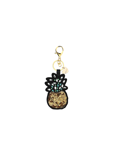 Shop Monnalisa Pineapple Key Ring In Gold