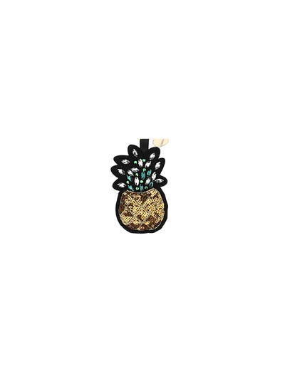 Shop Monnalisa Pineapple Key Ring In Gold