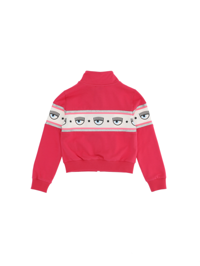 Chiara Ferragni Maxi-logomania Sweatshirt In Fuchsia