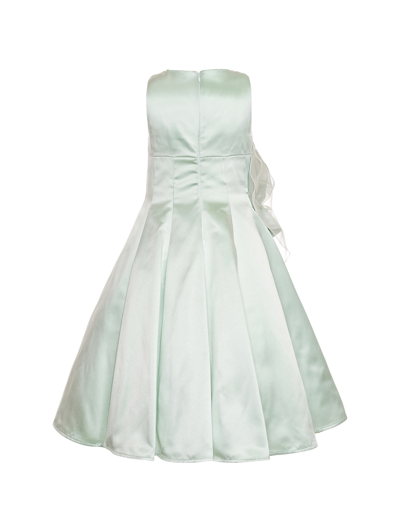 Monnalisa Duchesse Rose Dress In Aquamarine