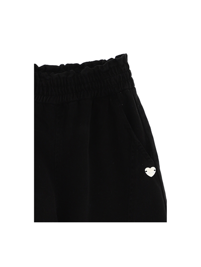 Shop Monnalisa Gabardine Jogging Pants In Black