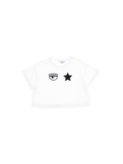 Shop Chiara Ferragni Eyestar T-shirt In White