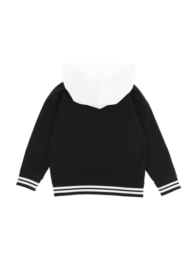 Shop Monnalisa Sylvester Cotton Sweatshirt In Black + White