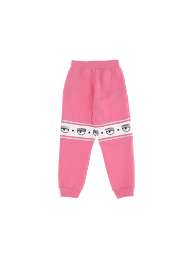 Chiara Ferragni Maxi Logomania Joggers In Sachet Pink