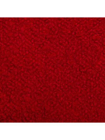 Shop Monnalisa Bouclé Coat In Ruby Red