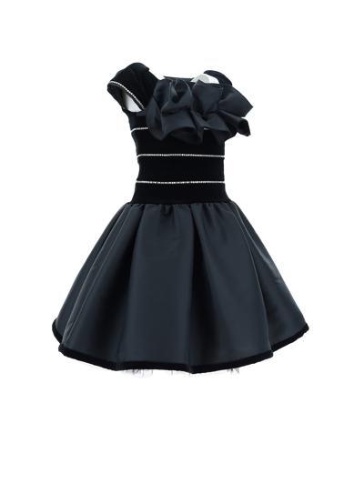 Shop Monnalisa Petite Chic Dress In Black