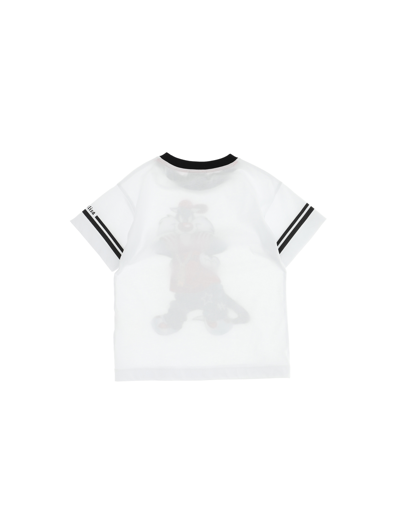 Shop Monnalisa Sylvester Jersey T-shirt In White + Black