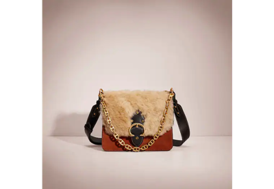 Shop Coach Restored Beat Shoulder Bag In Brass/1941 Saddle Natural