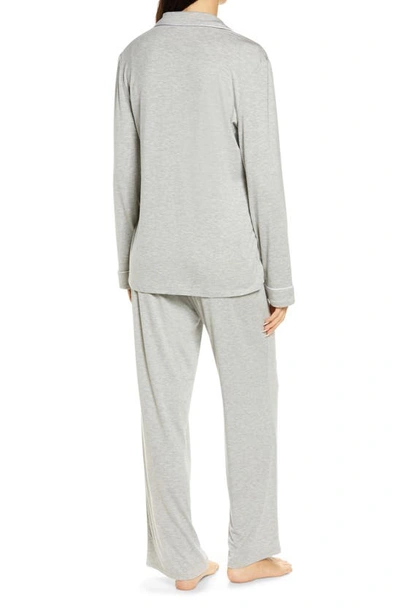 Shop Nordstrom Moonlight Eco Knit Pajamas In Grey Heather