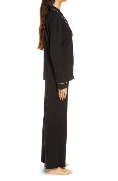 Shop Nordstrom Moonlight Eco Knit Pajamas In Black