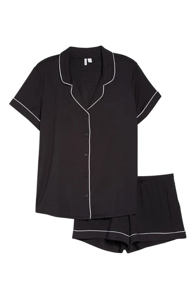 Shop Nordstrom Moonlight Eco Short Pajamas In Black