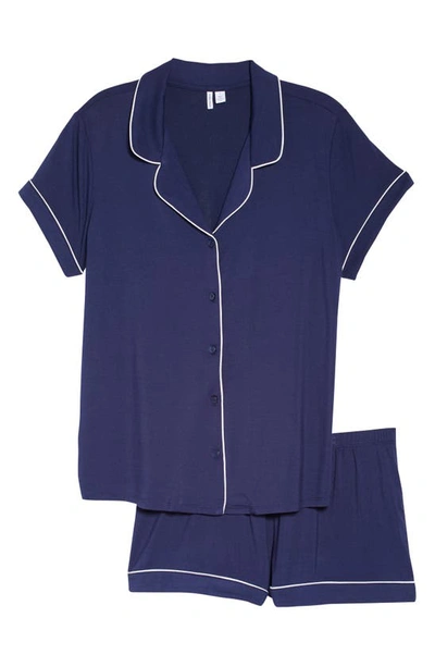 Shop Nordstrom Moonlight Eco Short Pajamas In Navy Peacoat