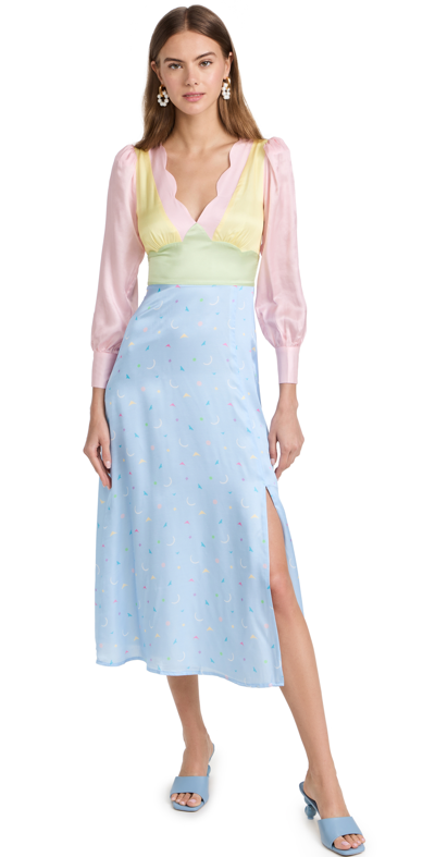 Shop Olivia Rubin Tara Dress In Colorblock