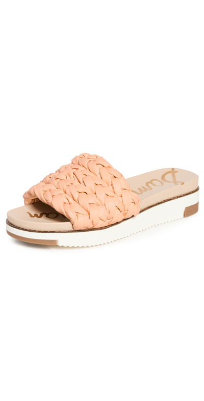 Shop Sam Edelman Ainslie Sandals In Peach Pearl