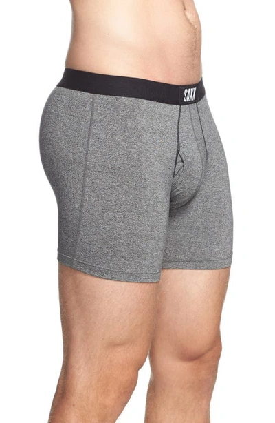 Shop Saxx Ultra Super Soft Relaxed Fit Boxer Briefs In Salt And Pepper