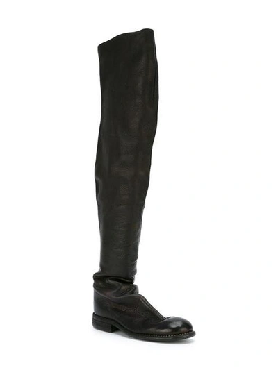 Shop Guidi Over-the-knee Boots - Black
