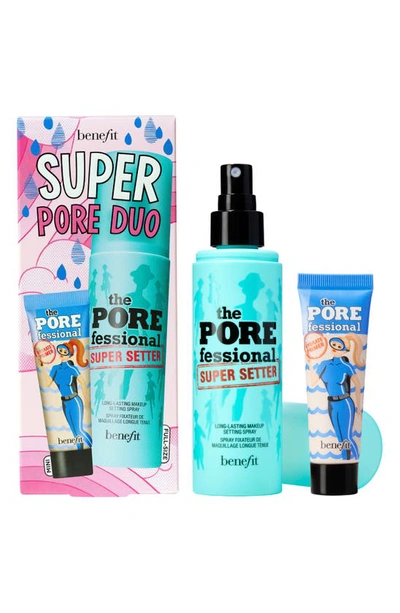Shop Benefit Cosmetics Super Pore Duo Setting Spray & Pore Primer Set Usd $47 Value