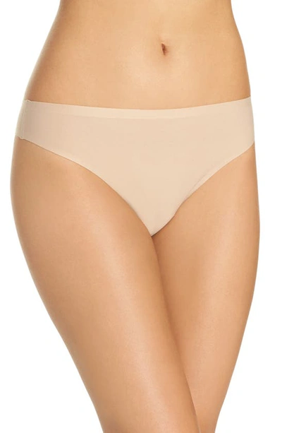 Shop Chantelle Lingerie Soft Stretch Thong In Ultra Nude