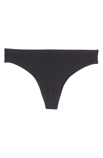Shop Chantelle Lingerie Soft Stretch Thong In Black
