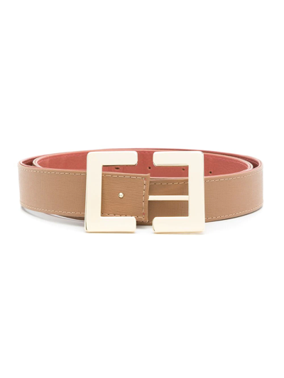 Sarah Chofakian Sc Reversible Belt In Brown