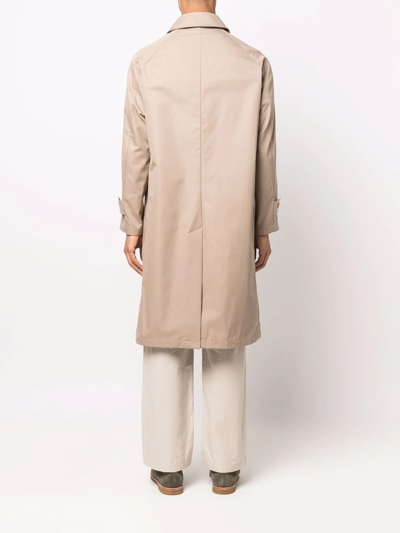 Shop Mackintosh Selwyn Gmc-113 Gabardine Coat In Neutrals