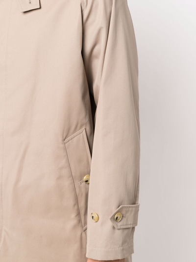 Shop Mackintosh Selwyn Gmc-113 Gabardine Coat In Neutrals