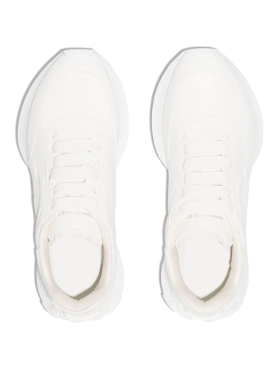 Shop Alexander Mcqueen Sprint Runner Low-top Sneakers In White