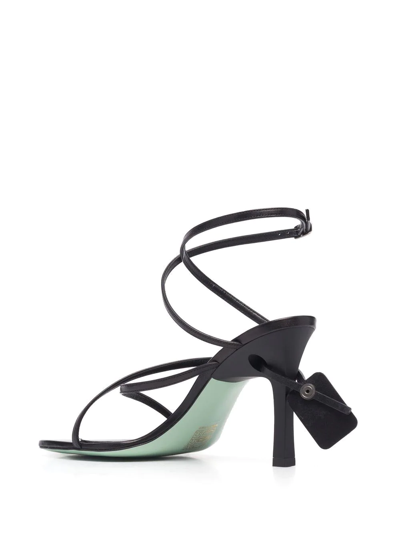 Off-white High Allen 100mm Sandals In Schwarz