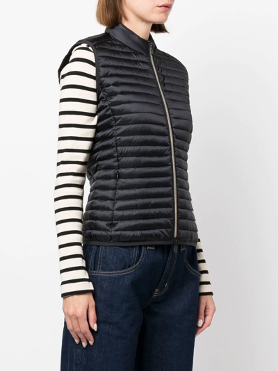 Save The Duck Arabella Water Repellent Quilted Puffer Vest In Black